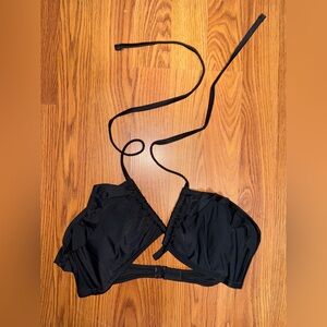 Aerie Black Halter Bikini Top